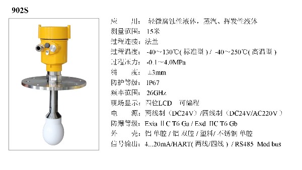 雷達(dá)物位計(jì)HBRD-902S